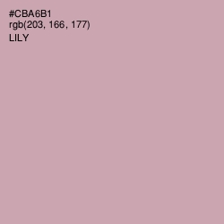 #CBA6B1 - Lily Color Image