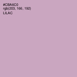 #CBA6C0 - Lilac Color Image
