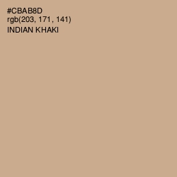 #CBAB8D - Indian Khaki Color Image
