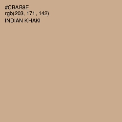#CBAB8E - Indian Khaki Color Image
