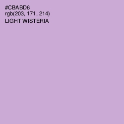 #CBABD6 - Light Wisteria Color Image