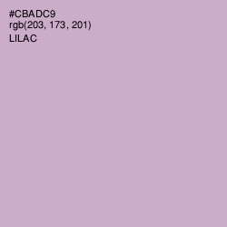 #CBADC9 - Lilac Color Image