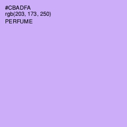 #CBADFA - Perfume Color Image