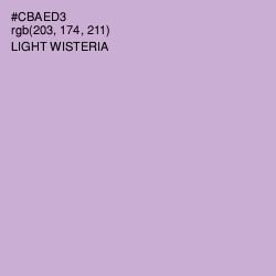 #CBAED3 - Light Wisteria Color Image