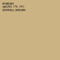 #CBB383 - Sorrell Brown Color Image