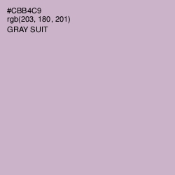 #CBB4C9 - Gray Suit Color Image