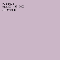 #CBB6C8 - Gray Suit Color Image