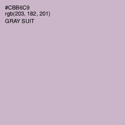 #CBB6C9 - Gray Suit Color Image
