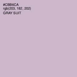 #CBB6CA - Gray Suit Color Image