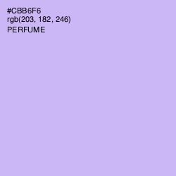 #CBB6F6 - Perfume Color Image