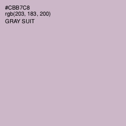 #CBB7C8 - Gray Suit Color Image