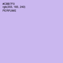 #CBB7F0 - Perfume Color Image