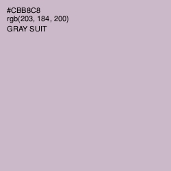 #CBB8C8 - Gray Suit Color Image