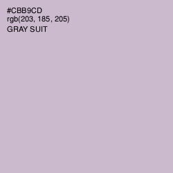 #CBB9CD - Gray Suit Color Image