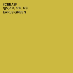 #CBBA3F - Earls Green Color Image