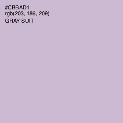 #CBBAD1 - Gray Suit Color Image
