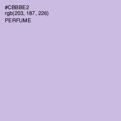 #CBBBE2 - Perfume Color Image