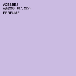 #CBBBE3 - Perfume Color Image