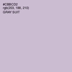#CBBCD2 - Gray Suit Color Image