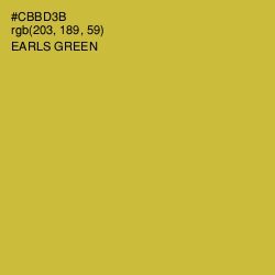 #CBBD3B - Earls Green Color Image