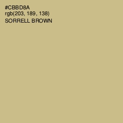 #CBBD8A - Sorrell Brown Color Image