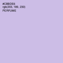 #CBBDE6 - Perfume Color Image