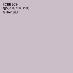 #CBBEC9 - Gray Suit Color Image