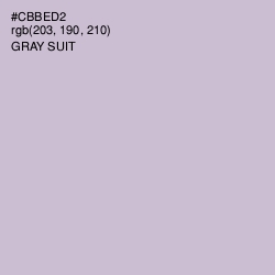 #CBBED2 - Gray Suit Color Image