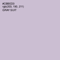 #CBBED3 - Gray Suit Color Image