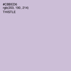 #CBBED6 - Thistle Color Image