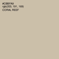 #CBBFA9 - Coral Reef Color Image