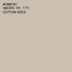 #CBBFB1 - Cotton Seed Color Image