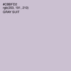 #CBBFD2 - Gray Suit Color Image