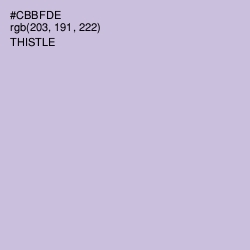 #CBBFDE - Thistle Color Image