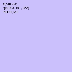 #CBBFFC - Perfume Color Image