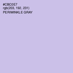 #CBC0E7 - Periwinkle Gray Color Image