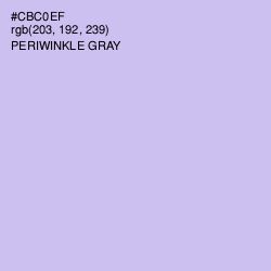 #CBC0EF - Periwinkle Gray Color Image