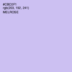 #CBC0F1 - Melrose Color Image