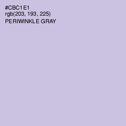 #CBC1E1 - Periwinkle Gray Color Image
