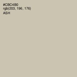 #CBC4B0 - Ash Color Image