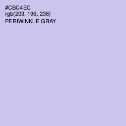 #CBC4EC - Periwinkle Gray Color Image