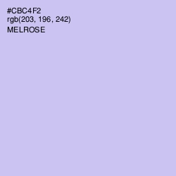 #CBC4F2 - Melrose Color Image
