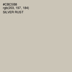 #CBC5B8 - Silver Rust Color Image