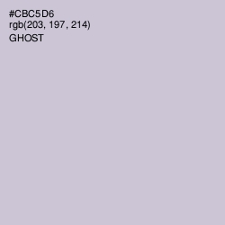 #CBC5D6 - Ghost Color Image