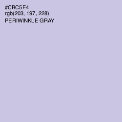 #CBC5E4 - Periwinkle Gray Color Image