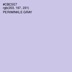 #CBC5E7 - Periwinkle Gray Color Image