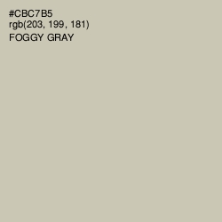 #CBC7B5 - Foggy Gray Color Image