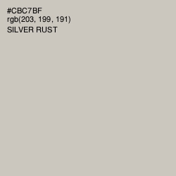 #CBC7BF - Silver Rust Color Image