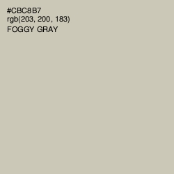 #CBC8B7 - Foggy Gray Color Image