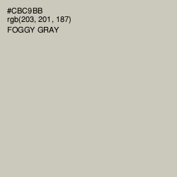 #CBC9BB - Foggy Gray Color Image